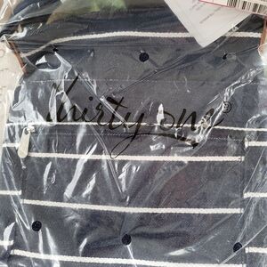 Thirty-One Navy Striped Tote